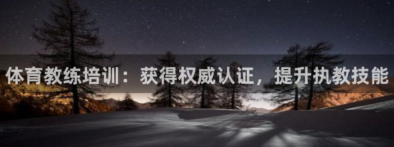 欧陆娱乐是干什么的：体育教练培训：获得权威认证，提升