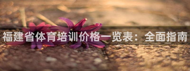 欧陆娱乐登录平台下载：福建省体育培训价格一览表：全面