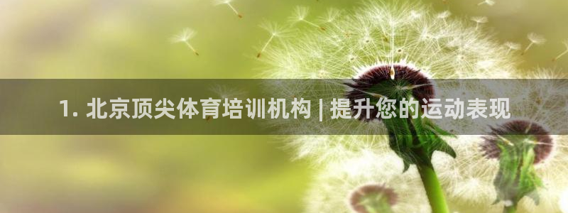 欧陆娱乐注册代理多少钱一年：1. 北京顶尖体育培训机